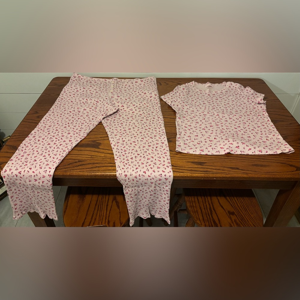 Victoria's Secret Pink Floral Print Pajamas
